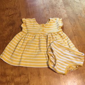 Hanna Andersson dress and bloomers size 6-12mo.